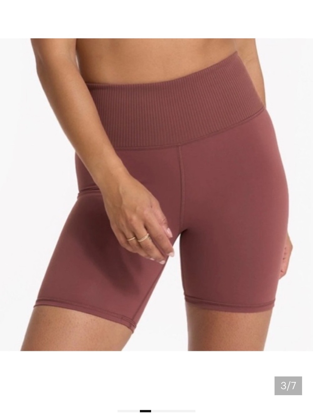 Vuori Rib Studio Bike Shorts in cedar